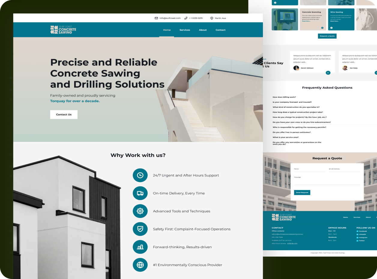 Other web design projects