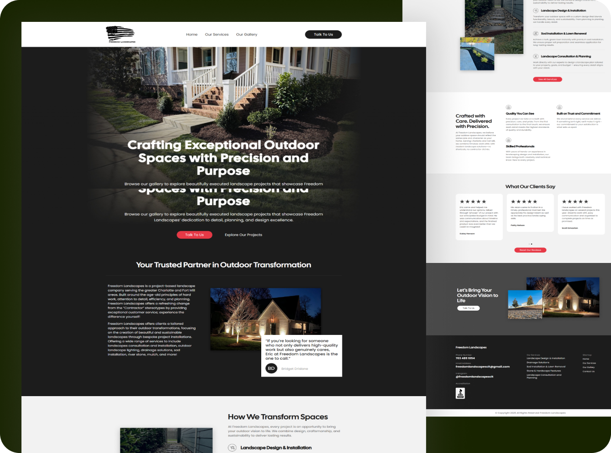 Crafting Exceptional Outdoor Spaces with Precision and Purpose